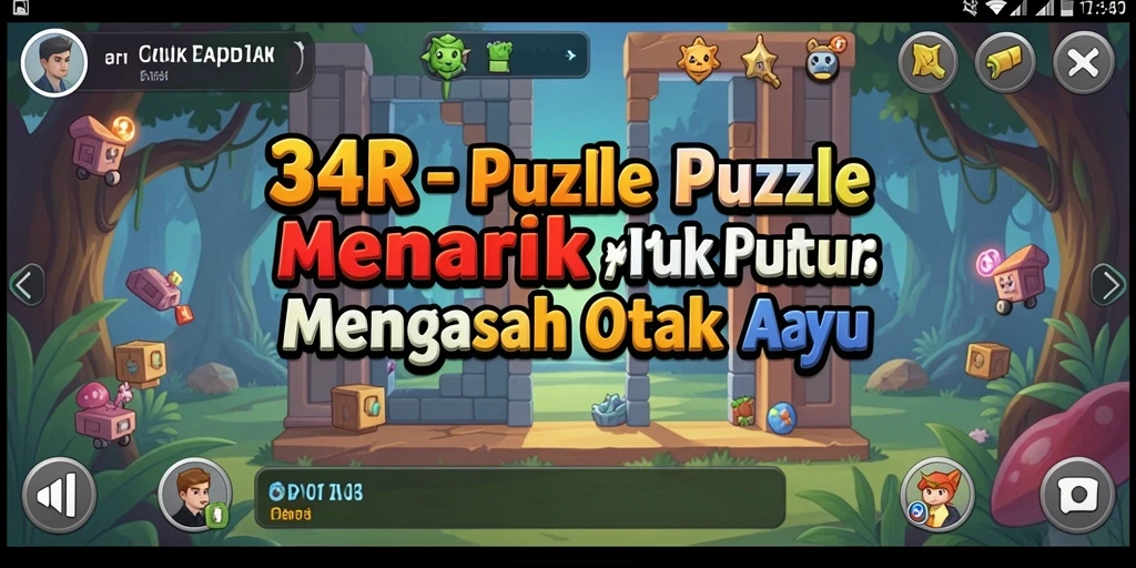 Gameplay menantang di 34R dengan berbagai puzzle menarik.
