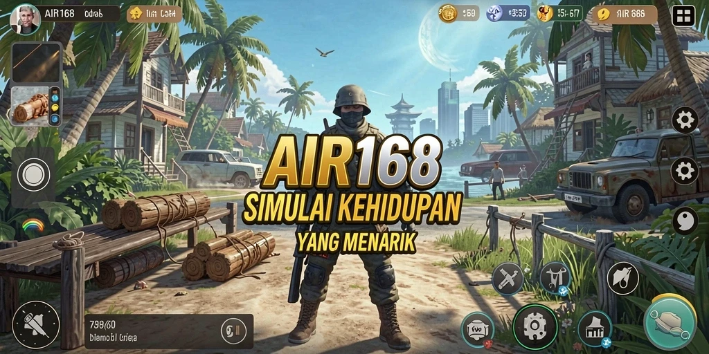 Screenshot gameplay AIR168 yang menunjukkan suasana simulasi yang hidup.