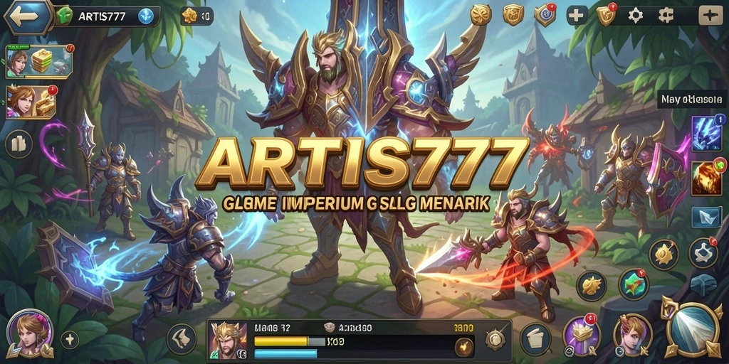Screenshot gameplay ARTIS777 yang menampilkan aksi strategi SLG seru.