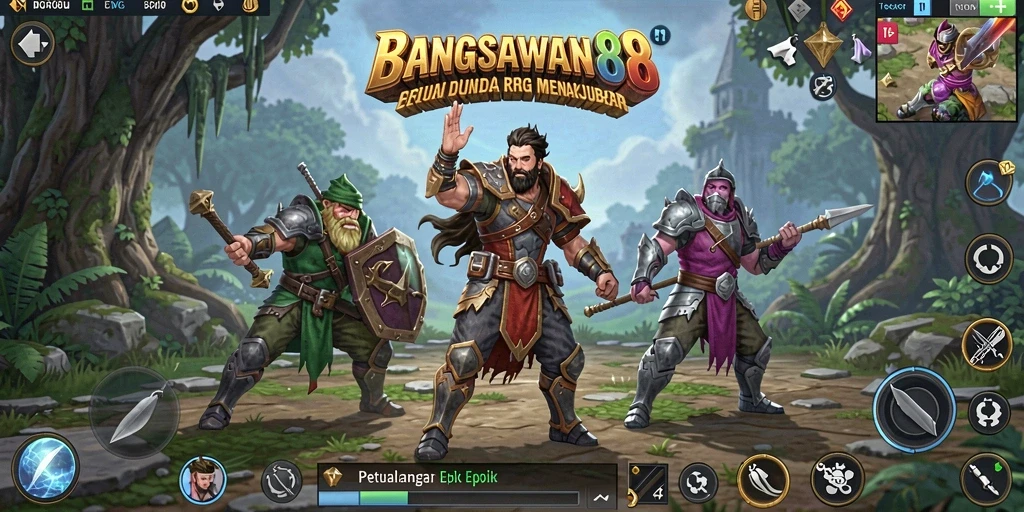 Gameplay menakjubkan BANGSAWAN88 menunjukkan pertempuran yang seru.