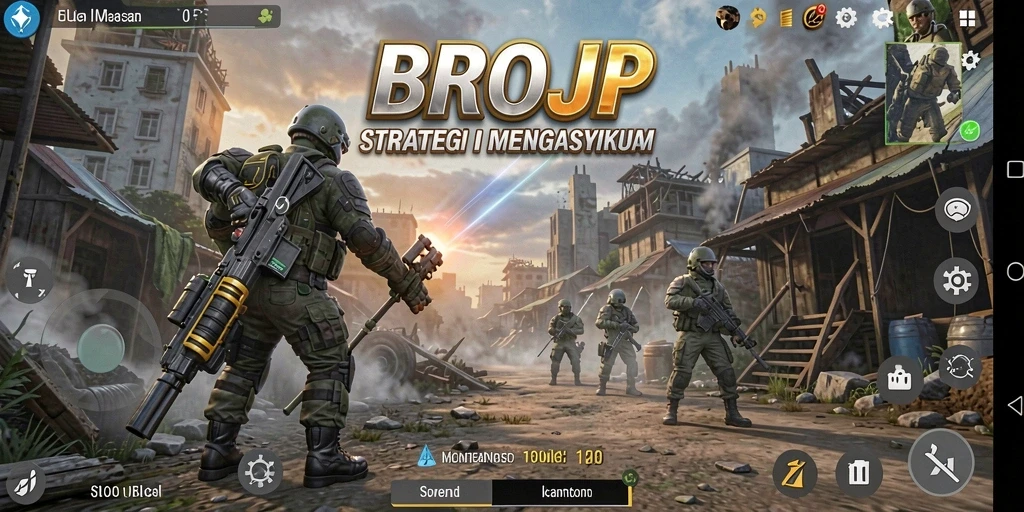 Tampilan gameplay intens dalam BROJP yang menantang strategi.