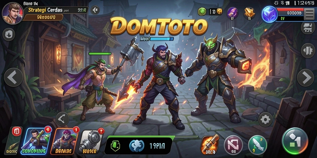 Tampilan gameplay DOMTOTO yang mendebarkan dan penuh strategi.