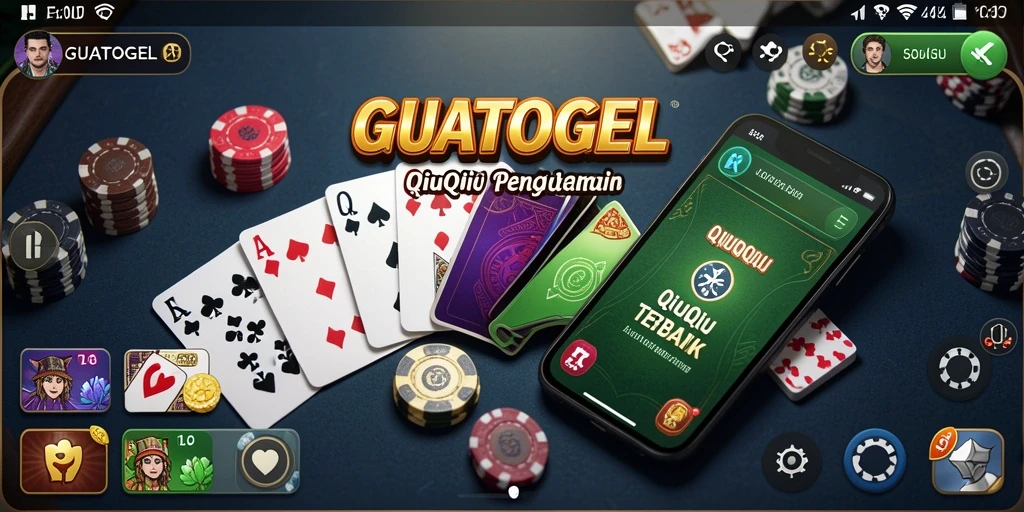 Screenshot gameplay GUATOGEL menampilkan aksi seru QiuQiu.