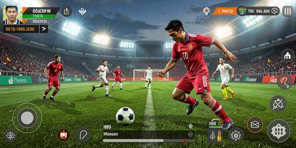 Tangkapan layar H89 menampilkan aksi seru dalam pertandingan olahraga.