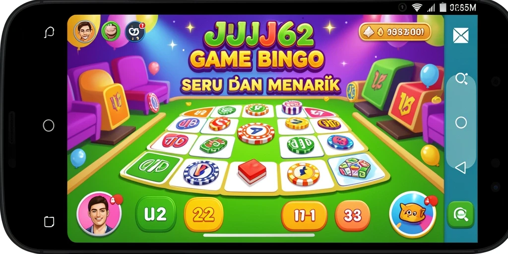 Tampilan menarik gameplay Bingo JJ62 dengan angka yang dinamis.