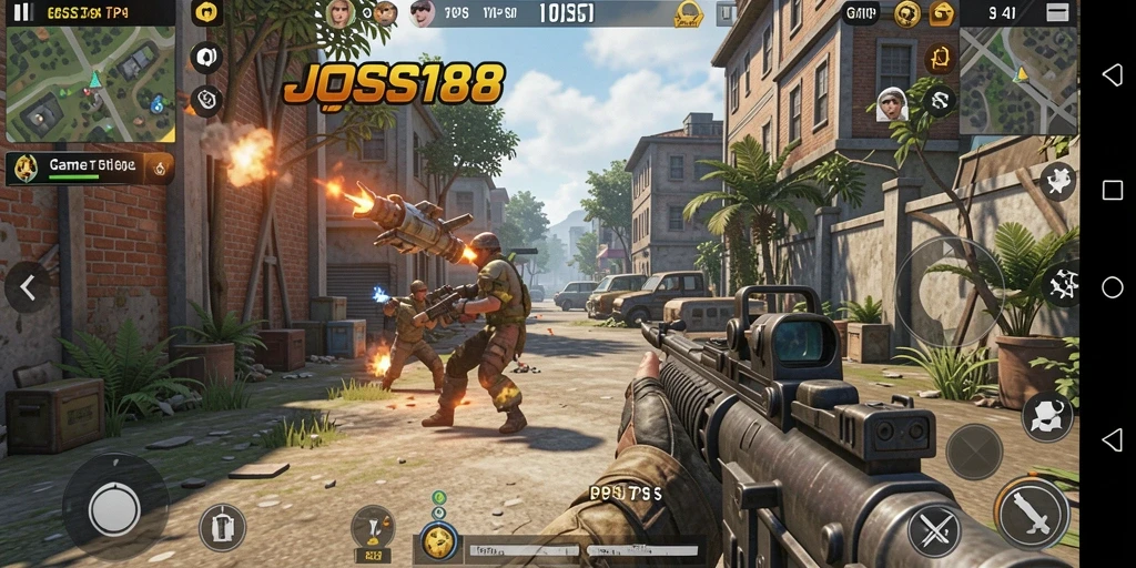 Gameplay seru JOSS188 dengan pertempuran TPS yang mendebarkan.
