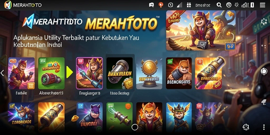 Tampilan antarmuka MERAHTOTO yang intuitif untuk pengguna.