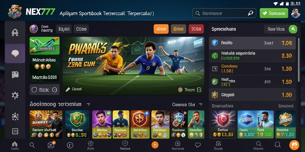 Tampilan menarik dari gameplay NEX777 pada taruhan olahraga.