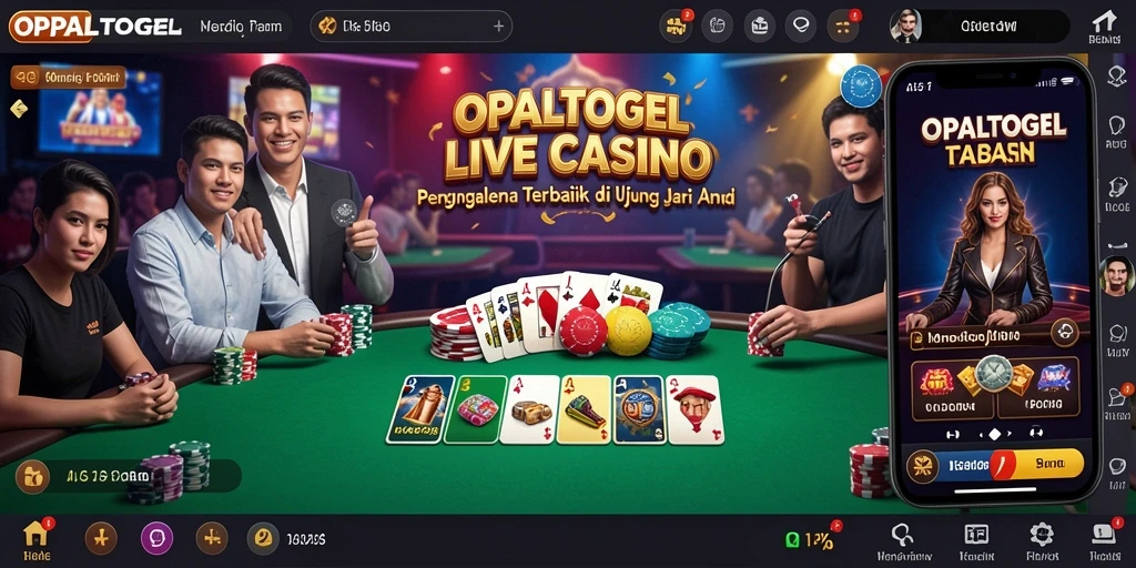Tampilan menarik dari gameplay Live Casino OPALTOGEL.