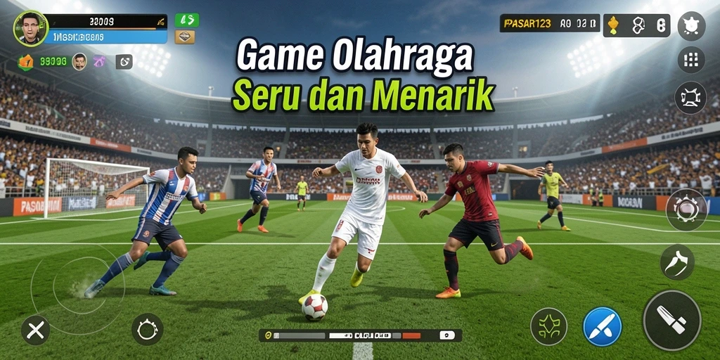 Tampilan gameplay seru di PASAR123 dengan berbagai pilihan olahraga.