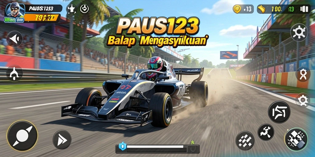 Tampilan permainan balap PAUS123 yang menegangkan dan penuh aksi.