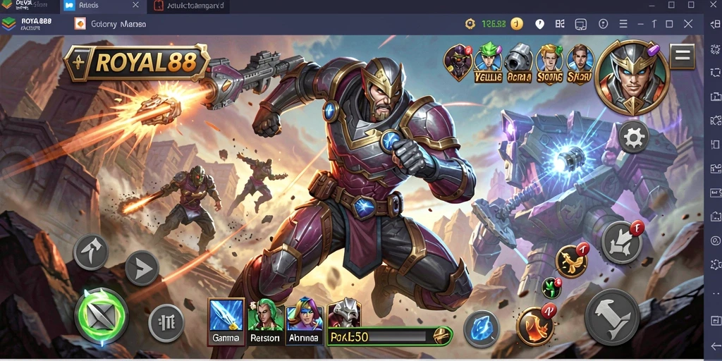 Tampilan gameplay yang intens dan mendebarkan di ROYAL88.