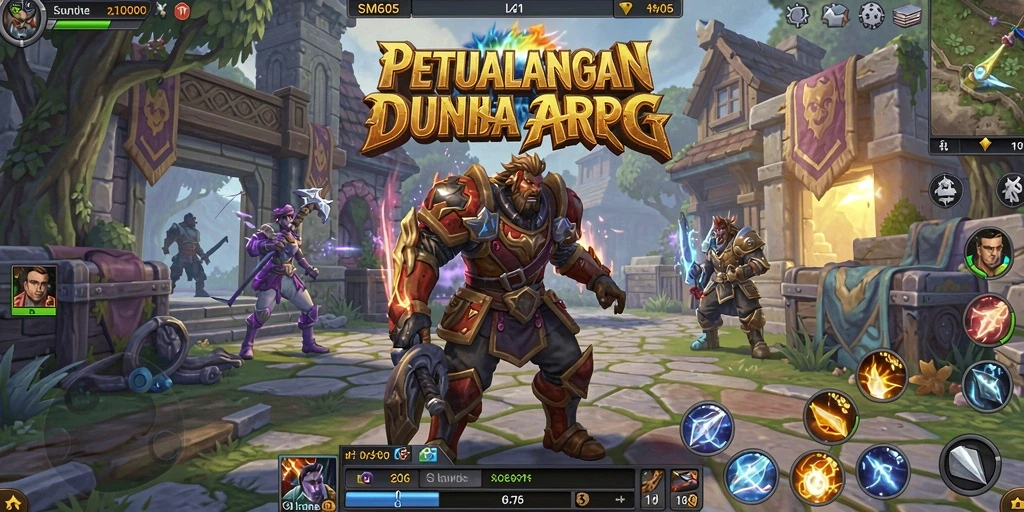 Gameplay SM605 menampilkan aksi petualangan seru di dunia fantasi.