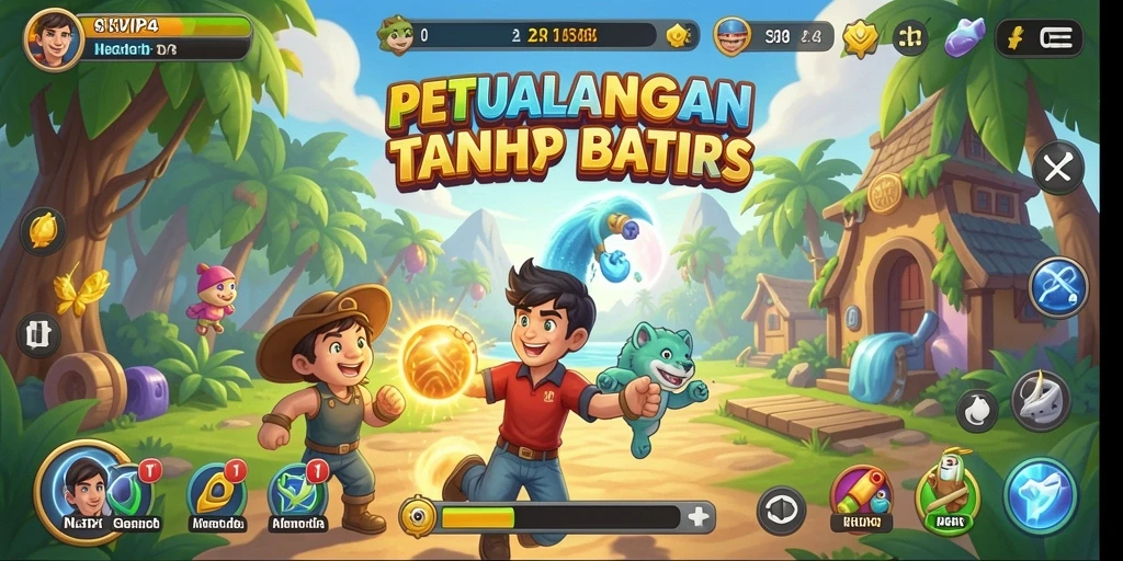 Tampilan gameplay menarik dari SVIP4 dengan aksi cepat dan grafik berwarna.