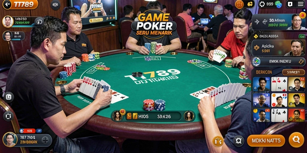 Tampilan gameplay menarik dari TT789 dalam permainan Poker.