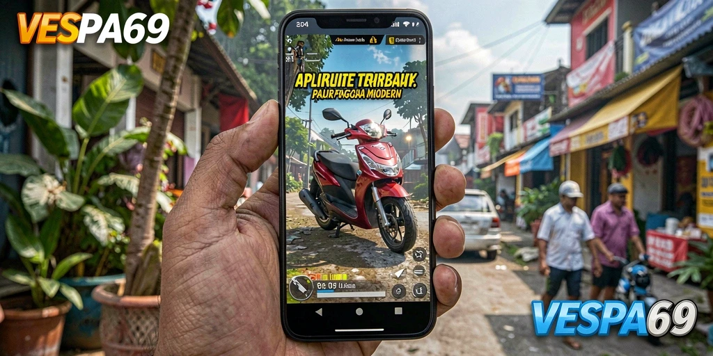 Tampilan antarmuka utama VESPA69 dengan fitur utama yang intuitif.