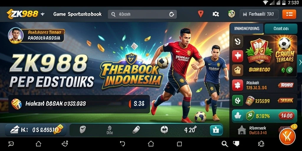 Tampilan gameplay menarik dari ZK988 dalam taruhan sportsbook.